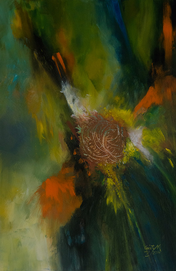 Seed decoded abstract painting